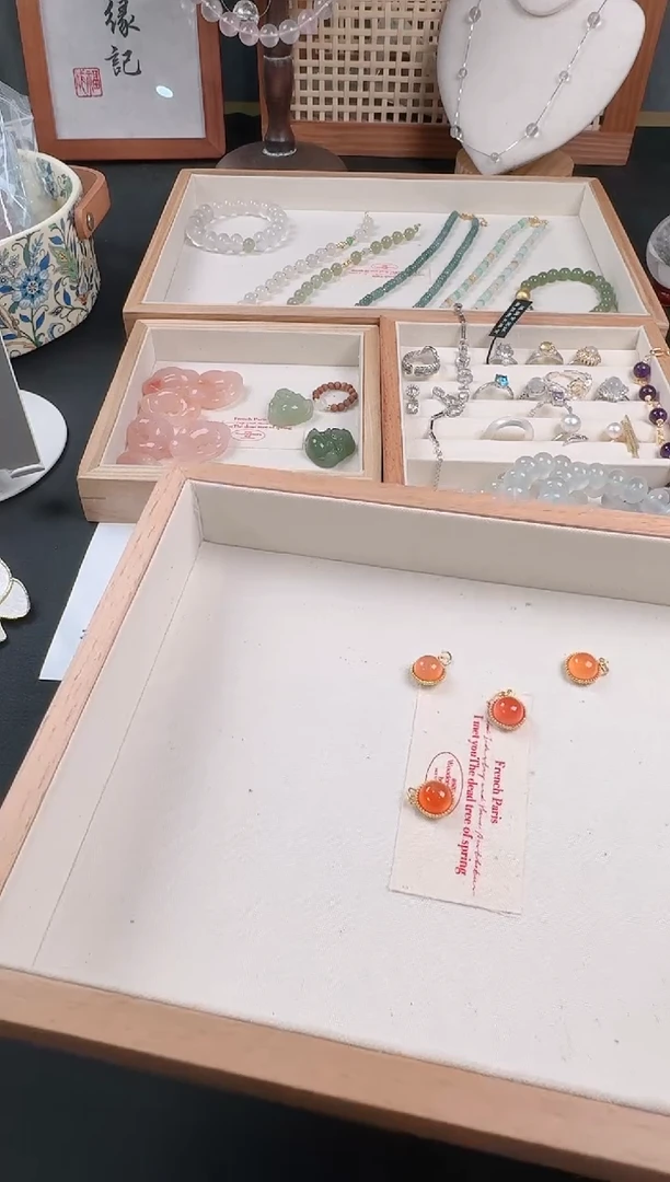 南红玛瑙银S925镶嵌耳饰83