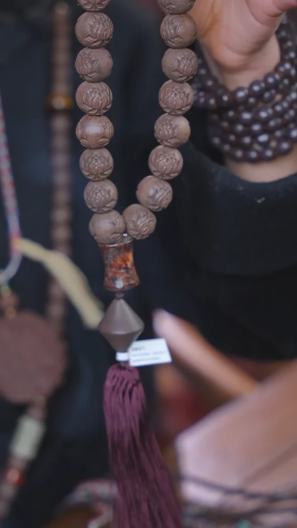 【闪购商品】泥塑次第花开1.8 18子莲花珠手持款式