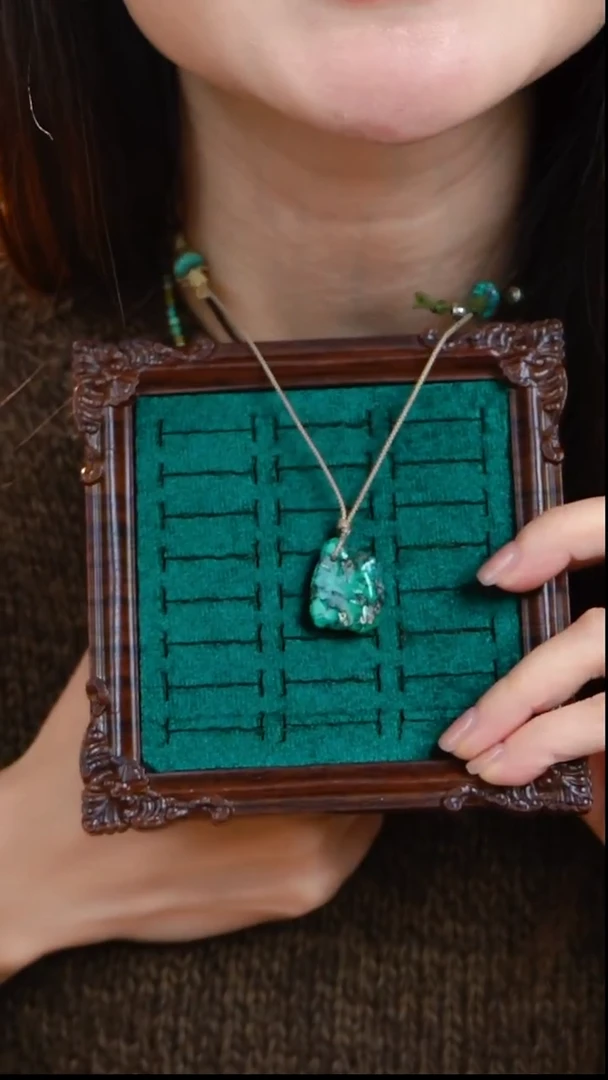 未镶嵌绿松石项链绿松