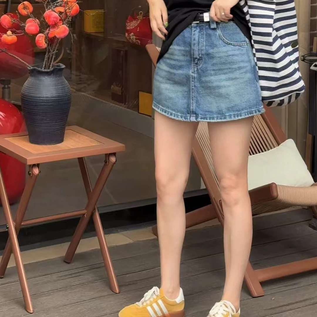 66208薄款A字裤短裙潮流包臀韩版套装女装气质不规则女士