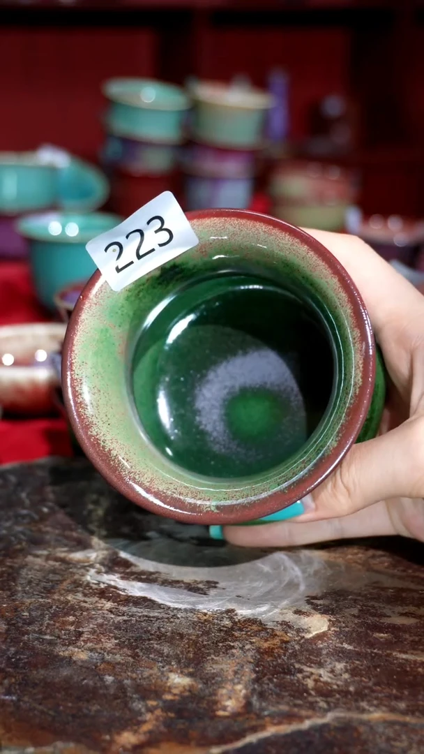 摆件精品窑变钧瓷茶器