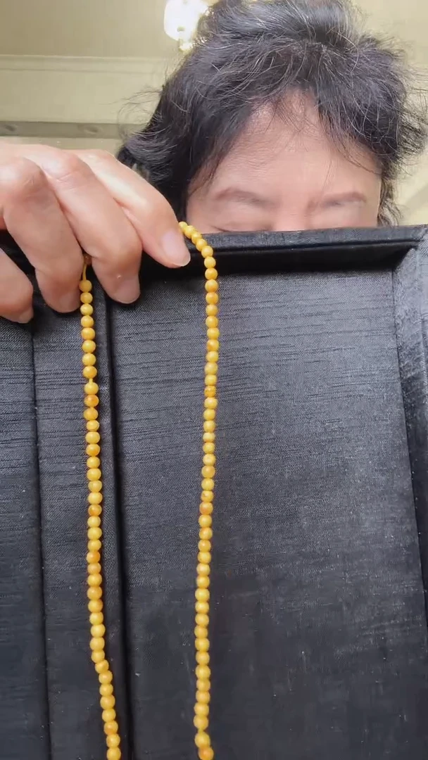 蜜蜡项链未镶嵌雪***飘1