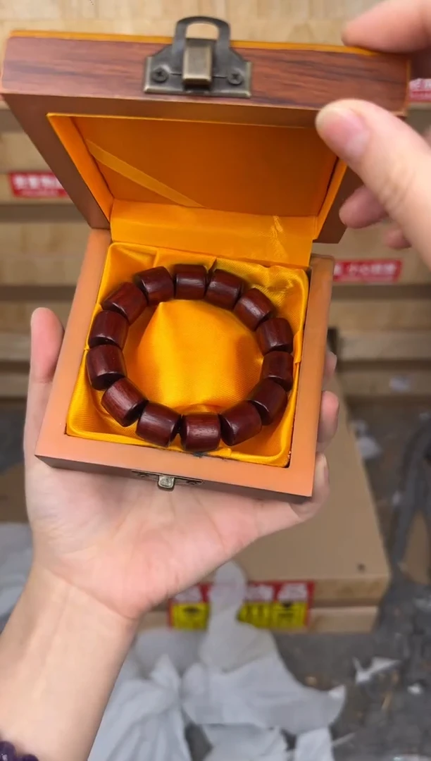 慈木器文玩阁血檀桶珠链接@@YS975