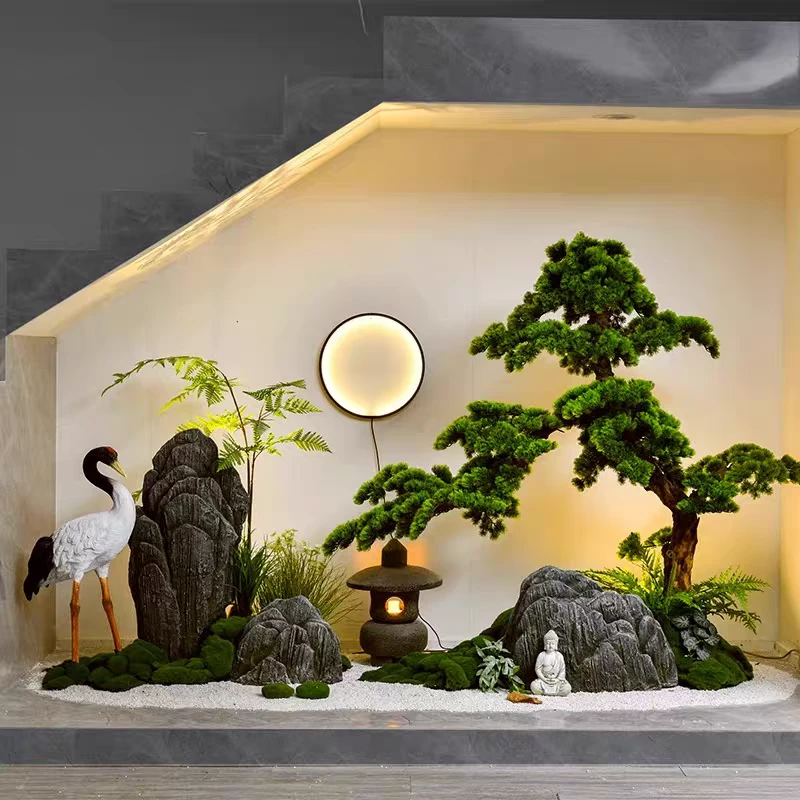 仿真树迎客松树客厅造型树