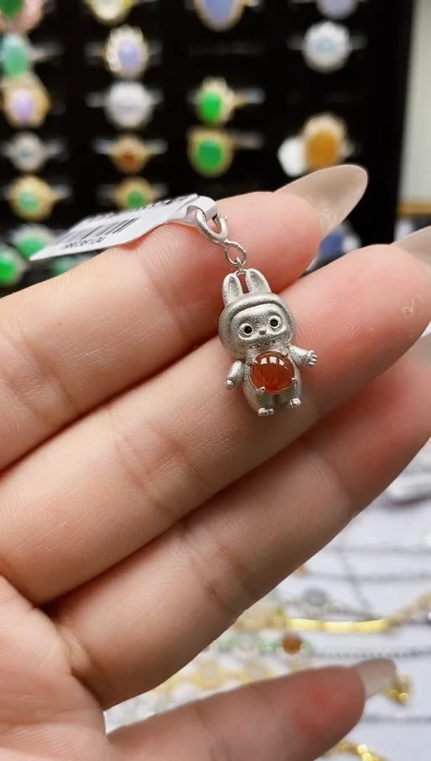 银S925镶嵌戒指翡翠0209