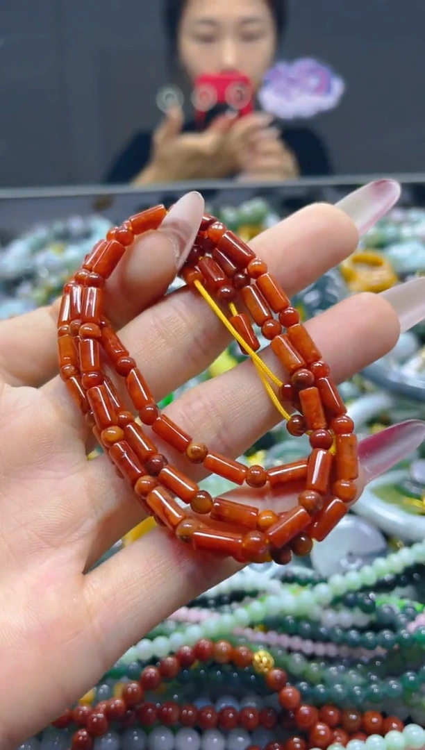 颈饰未镶嵌翡翠4MM/L/翡翠A货，一件也是批发价