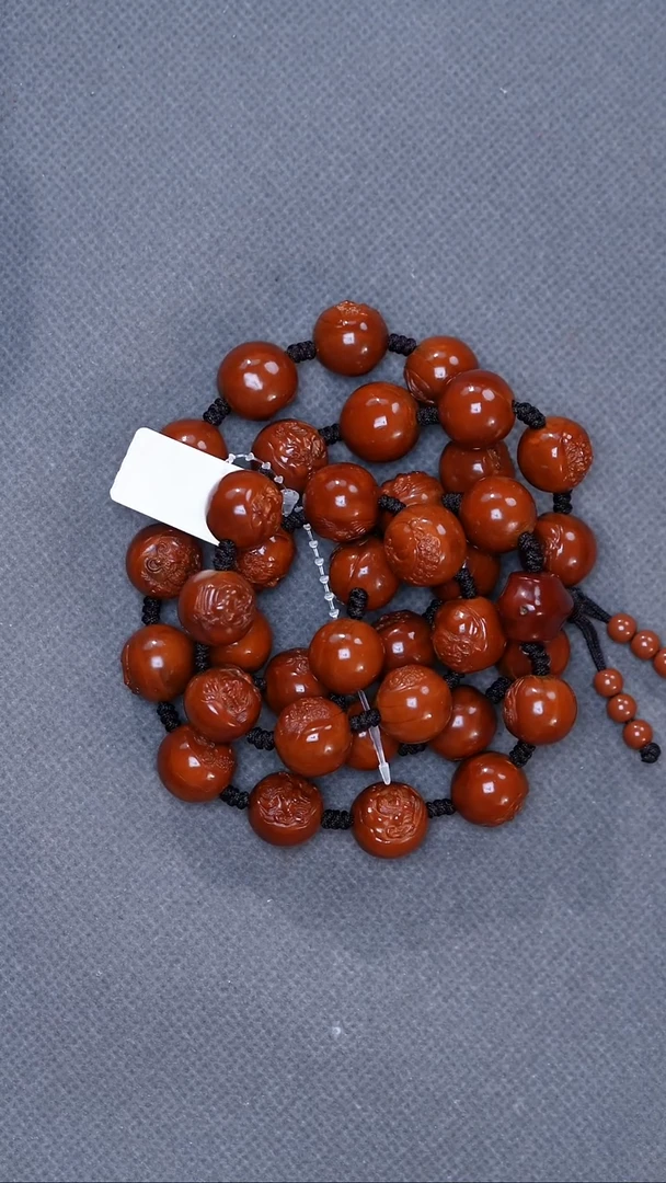 橄榄核手串慕**来14圆珠十八罗汉脖挂