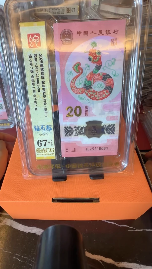 塑料2025蛇钞 爱藏 标十  啊啊啊啊
