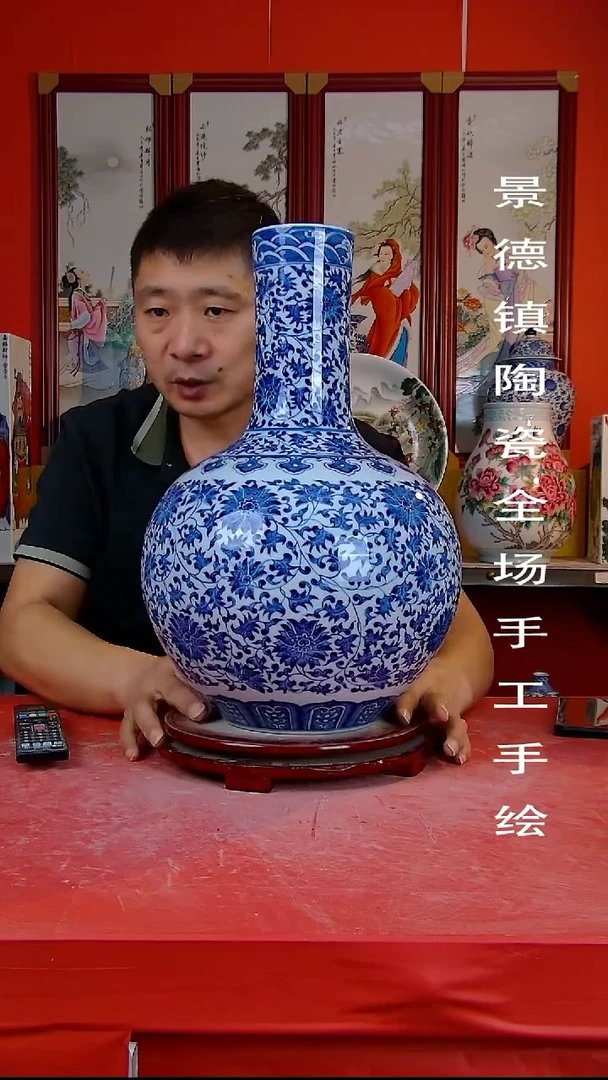 摆件景德镇陶瓷 全场手工手绘