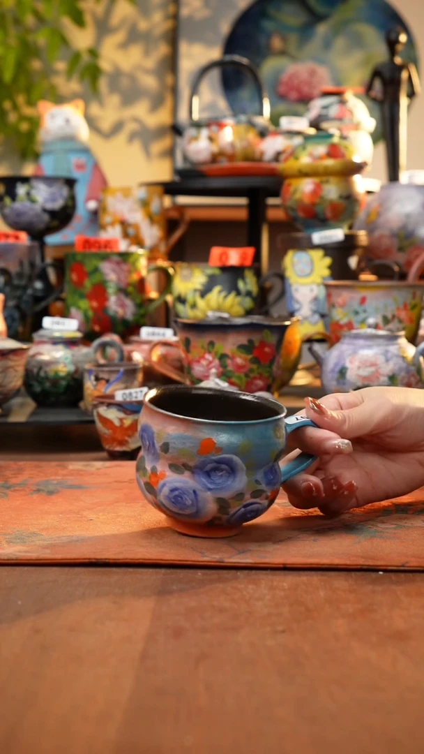 瓷片景德镇手工手绘397