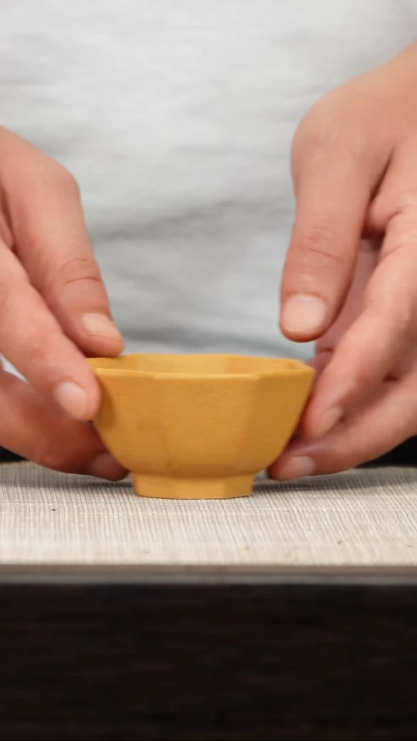 茶壶紫砂黄金段八方杯