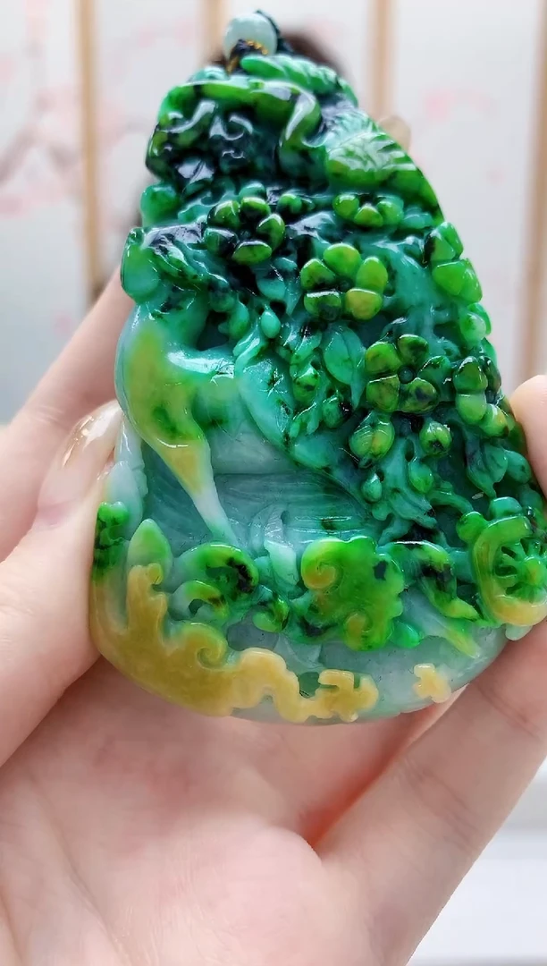 未镶嵌定制翡翠4829jw-毛货挂件199