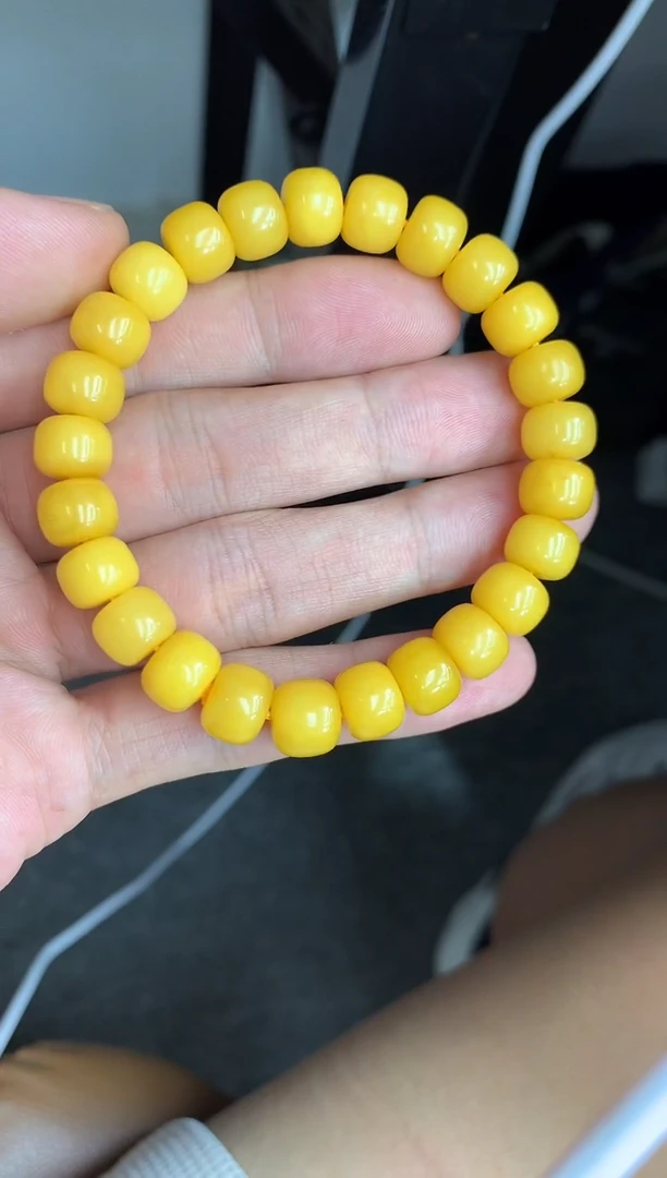 未镶嵌蜜蜡裸石手串