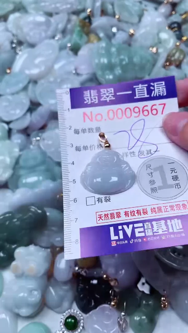 吊坠(不含链)未镶嵌翡翠9667