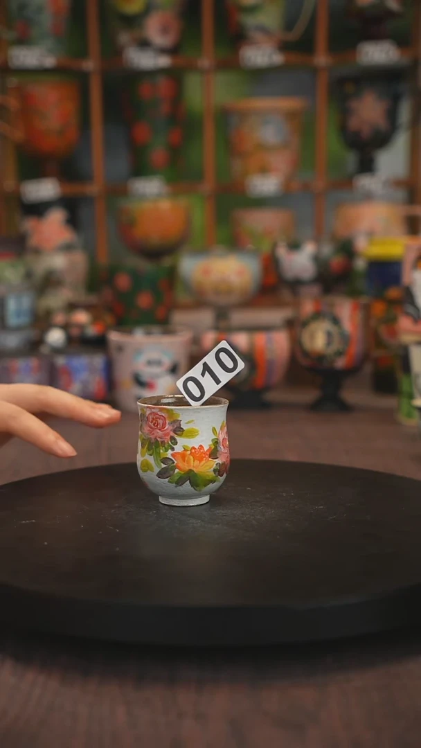 紫砂油画手绘釉下彩010