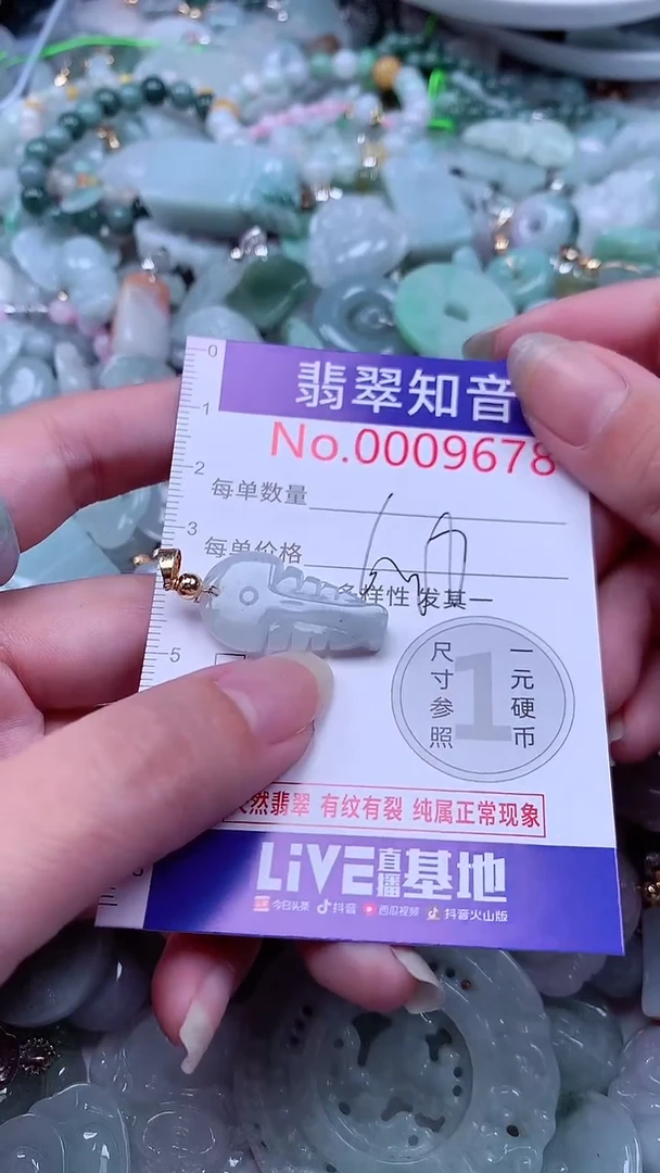 翡翠未镶嵌吊坠(不含链)9678