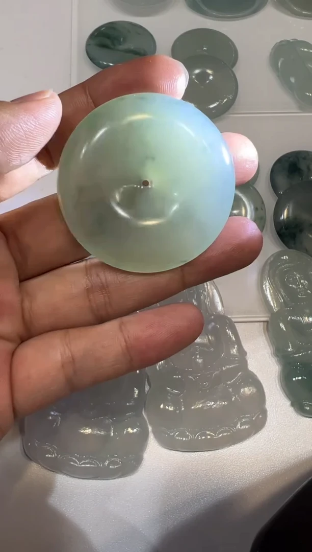未镶嵌定制翡翠扣子