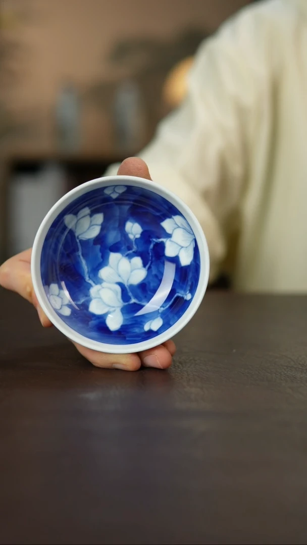 杯景德陶瓷杯碗柴烧多人