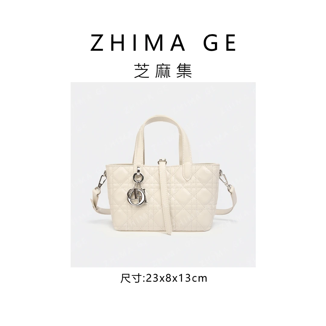 【芝麻集】SKL-5611-米白RAIN.CUN.百搭小众腋下斜跨轻奢女包