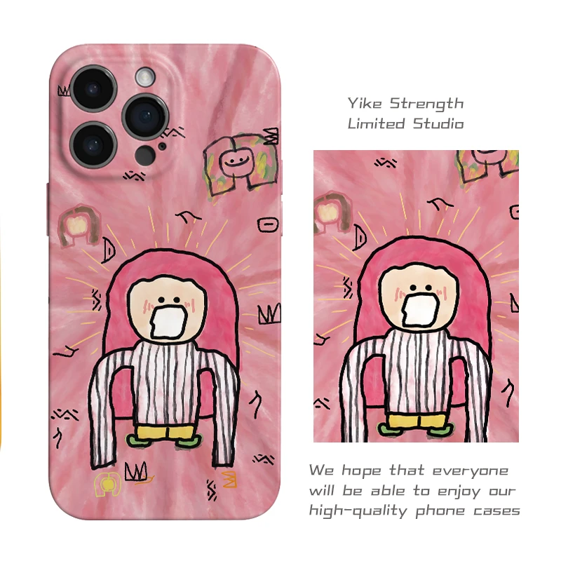 哇啦啦适用苹果16promax/全包可爱手机壳insVIVO华为