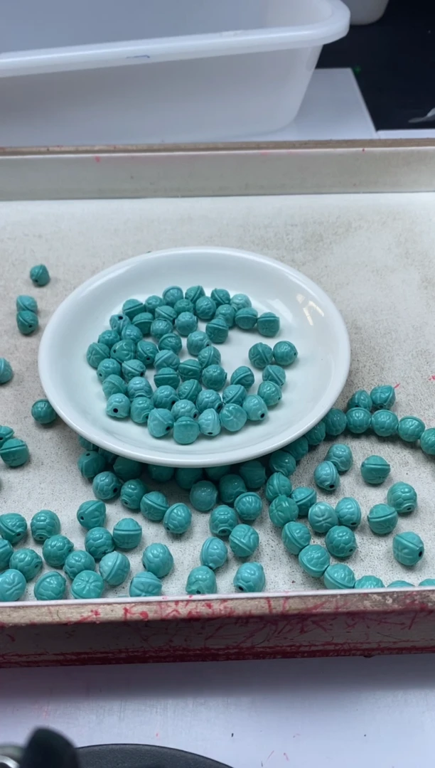 【闪购商品】玛瑙/玉髓颈饰未镶嵌w2051高瓷绿松富甲*2