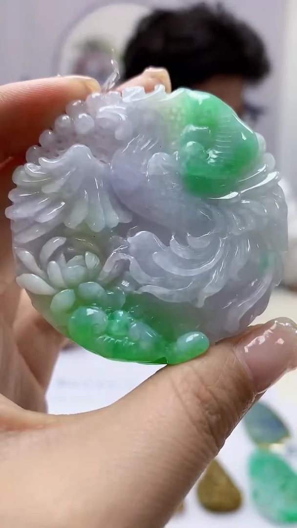 【闪购商品】定制翡翠未镶嵌4688ms-毛货142凤凰