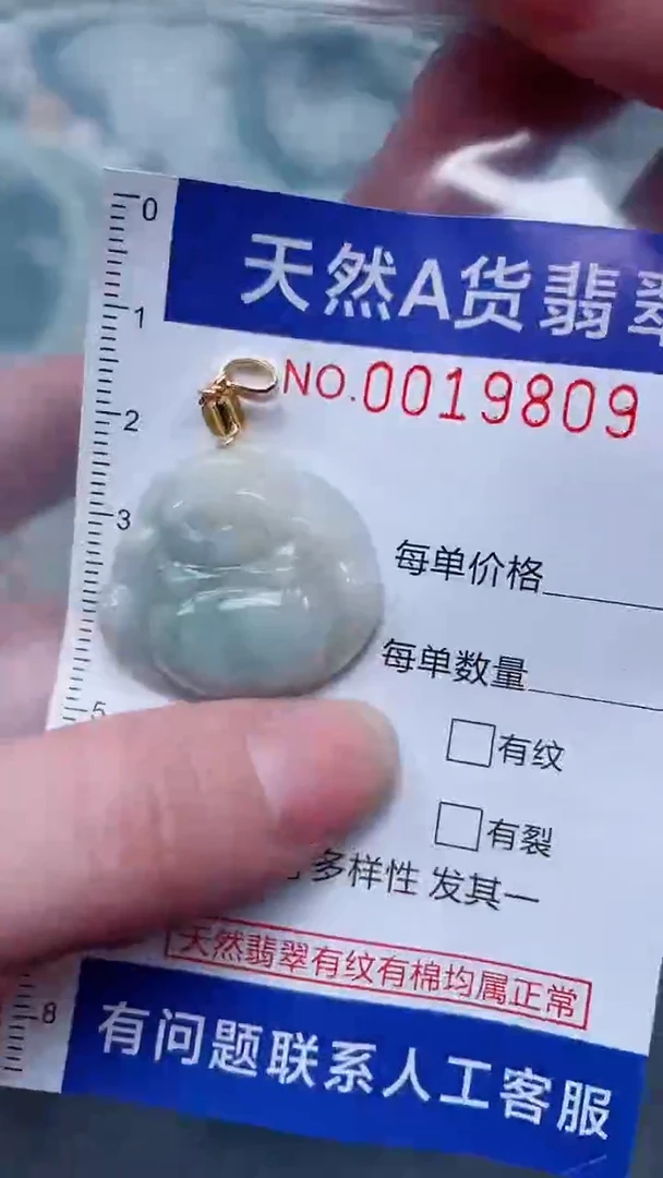 翡翠未镶嵌吊坠(不含链)1