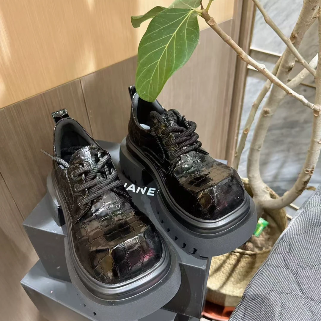 【HeiPa】付小付家春季穿新款厚底带时尚韩版靴子女款