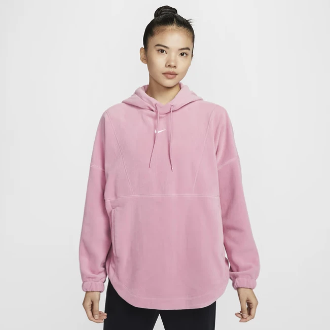 【滔搏联动】NIKE耐克/女子25THERMA-FIT套头摇粒绒连帽FV8077-699