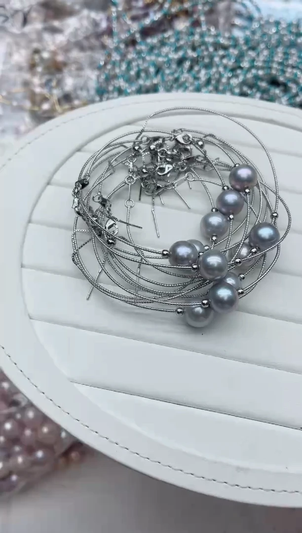 未镶嵌手链淡水珍珠多样性发其一，非无暇