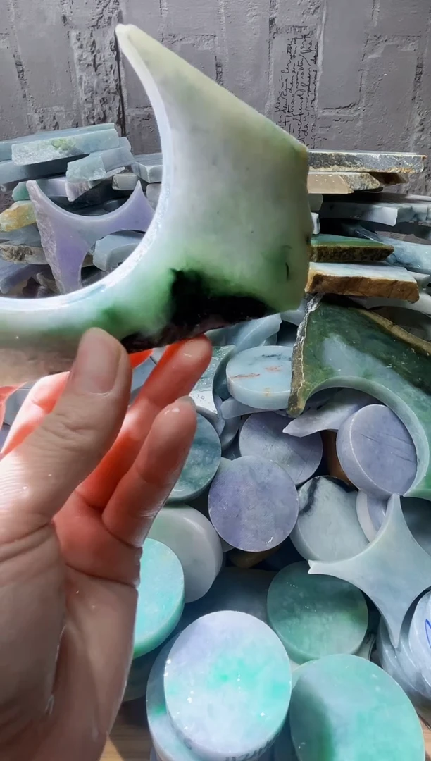 裸石翡翠天然翡翠A货石 南 075