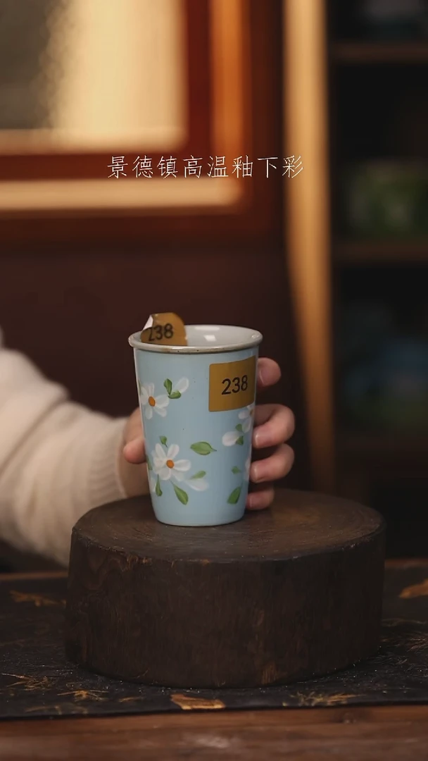 陶瓷景德镇高温釉下手绘陶瓷@L234@