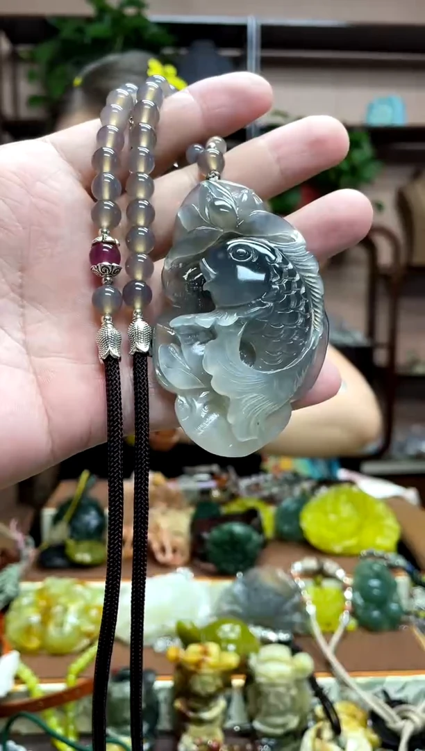 未镶嵌岫玉吊坠爱*粤·