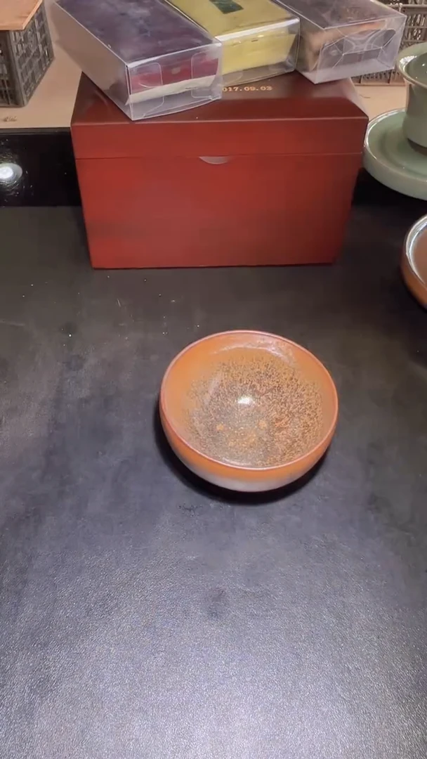 茶盏85柴烧建盏主人杯