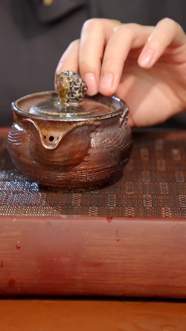 陶瓷奢瓷/瑞寅柴烧茶器（宝瓶）0724