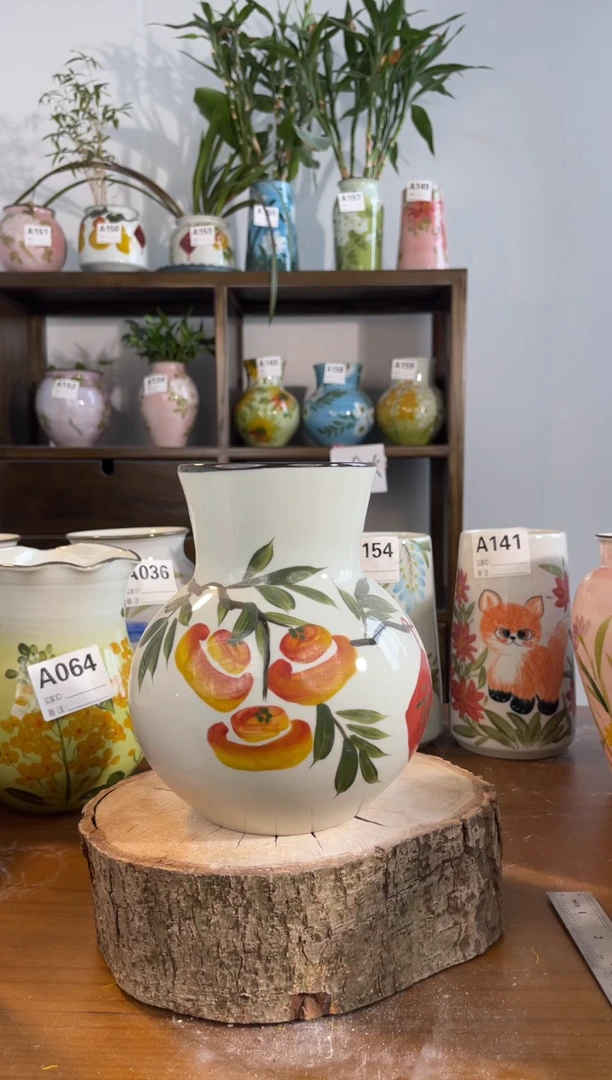 瓶景德镇手绘陶瓷花瓶