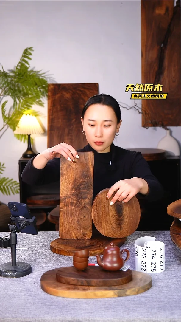 木北美黑胡桃原木.干裂疤结不属于商品质量问题完美主义者慎拍