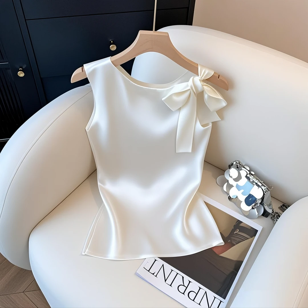 2025夏季新款财阀千金贵气名媛设计感小众超好看气质漂亮上衣T恤