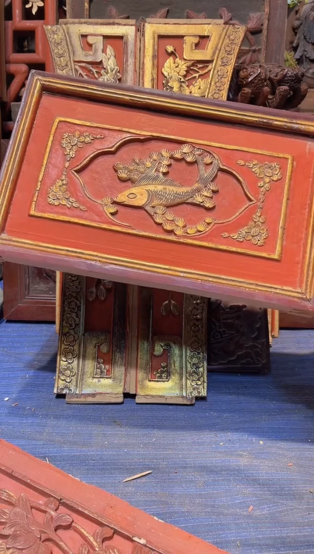 【闪购商品】香榧木老木雕老物件花板