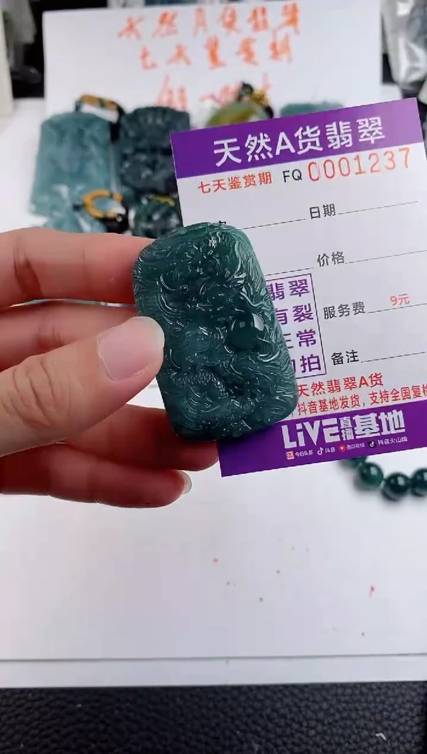 颈饰未镶嵌翡翠  多样性随机一件发货 方九龙牌68