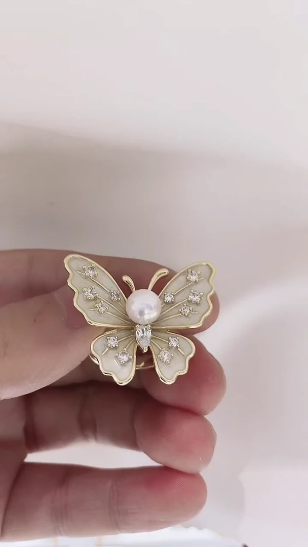 海水珍珠未镶嵌戒指akoya珍珠戒指