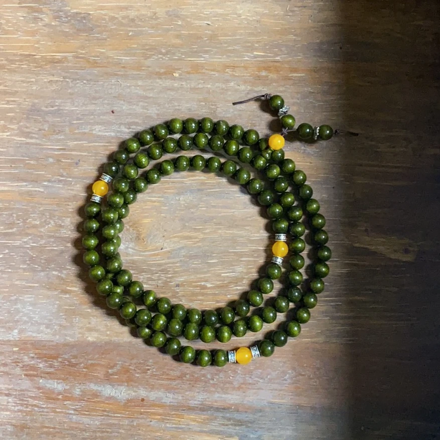 YH258（高总腊月专场）金丝绿檀手串-多样性发货