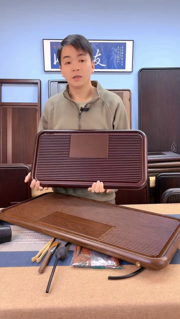 【闪购商品】凌龙红色款式茶盘60*32*4