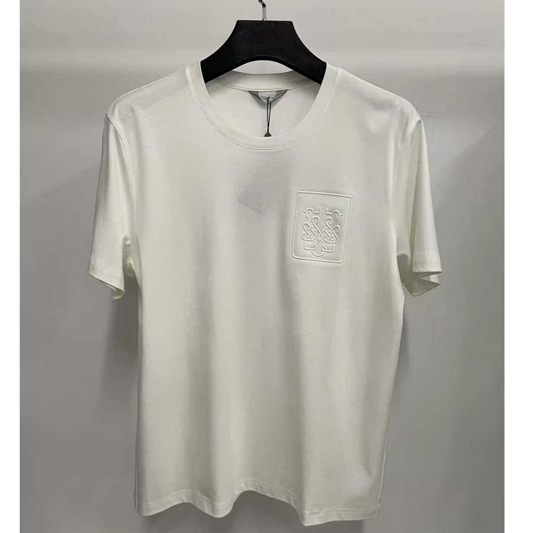 dt720男士高端白色圆领短袖简约时尚