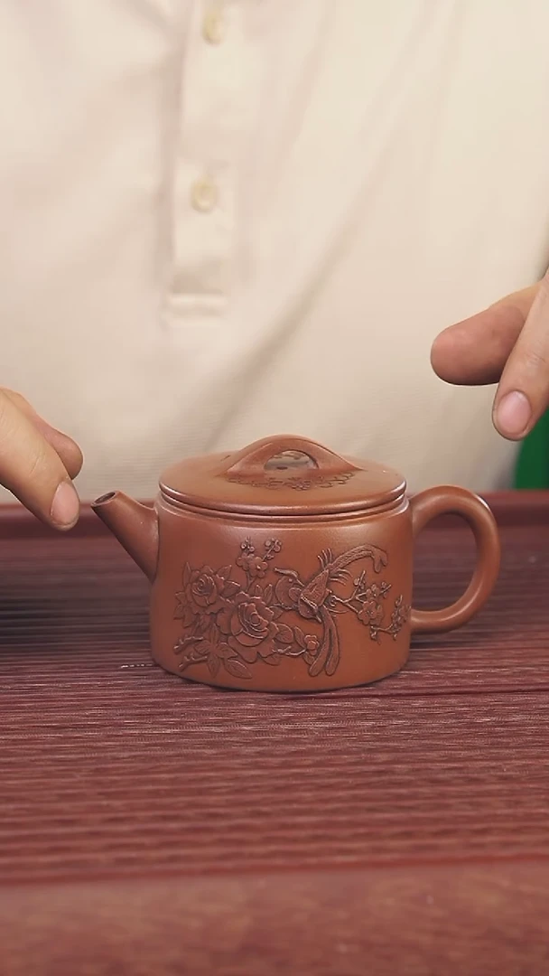 茶壶紫砂180cc顾氏手工紫砂