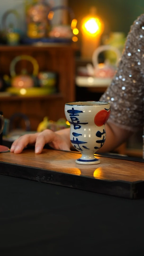 杯手绘心瓷陶瓷浮力