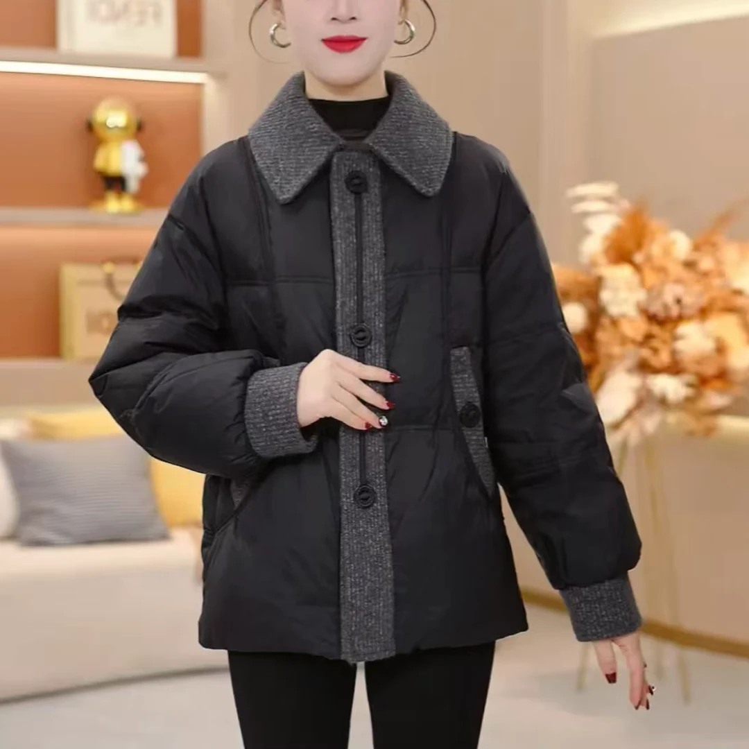 迷苏女装宽松保暖加厚显瘦短款上衣2025年冬季新款时尚洋气羽绒服