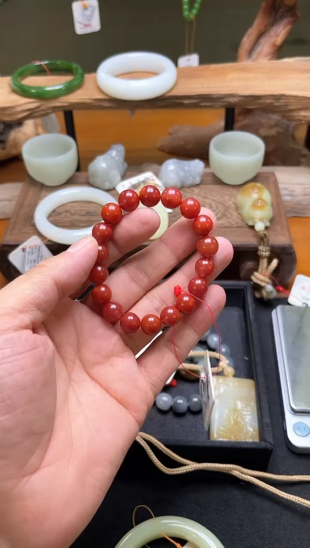 未镶嵌手串南红玛瑙卡10瓦西原矿南红圆珠