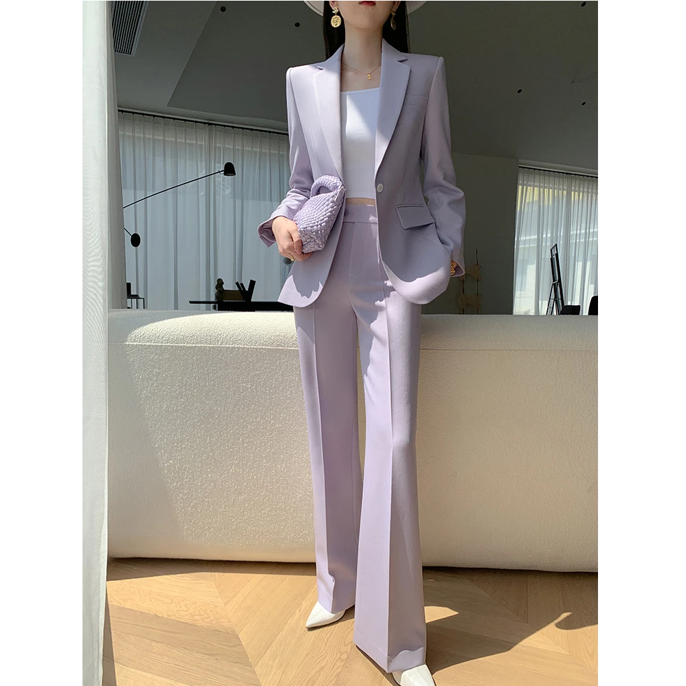 〈纪朵研〉1373秋冬新款时尚韩版气质御姐风两件套高级感西服套装