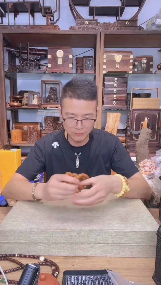 乌木类架子831崖柏1.2圆珠单圈手串